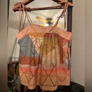 Anthropologie Tie Strap Blouse size Small